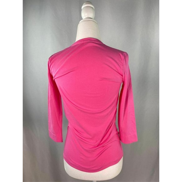 Blu Byblos Blu pink long sleeve with rhinestones top - Picture 5 of 7